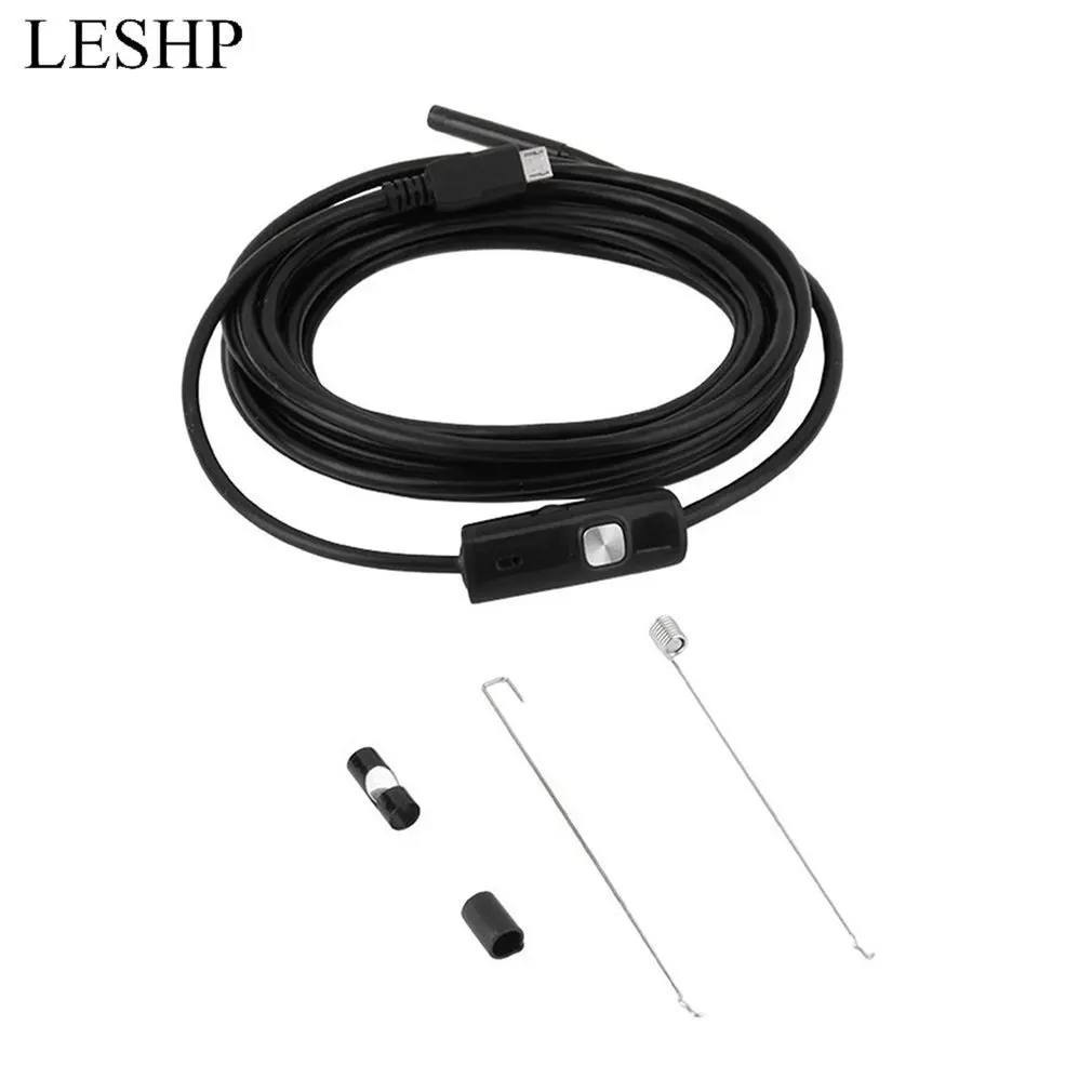 

6 LED 5.5mm Lens 480P Endoscope Waterproof Inspection Borescope for Android Focus Camera Lens USB Cable Waterproof Endoscope