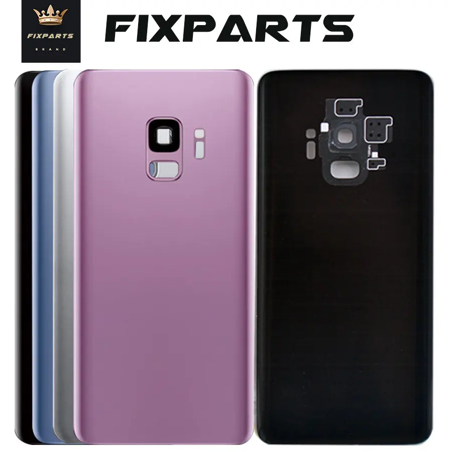 Для SAMSUNG Galaxy S9 G960F/S9 Plus G965F задняя крышка батарейного отсека задняя стеклянная крышка Корпус чехол Замена для SAMSUNG S9 Крышка батарейного отсека