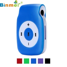 Binmer A18 Mecall мини металлический USB MP3 плеер с зажимом Поддержка Micro SD TF карта музыкальный медиа Мода MP3
