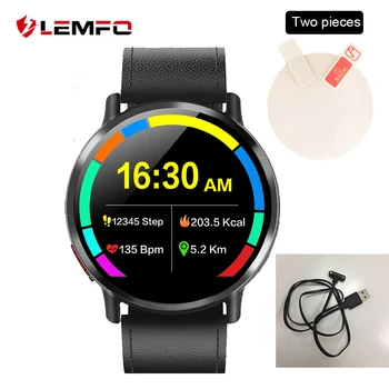 

LEMFO Smart Watch Accessories Charging Cable Screen Protector Leather Strap Replacement Screen for LEM X LEMX