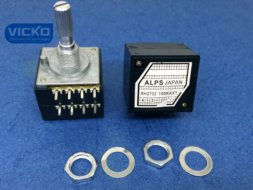 [Vk] 5 шт./лот! Япония Alps 27-type RH2702 100KAX2 100K 100KA A100K 8PIN с громкостным потенциометром
