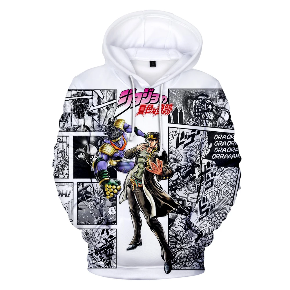 

2019 Newest Japanese Manga JOJO 3D Hoodies Men/women Autumn Fashion Casual Harajuku Sweatshirt 3D Print JOJO Men's Hoodie Top