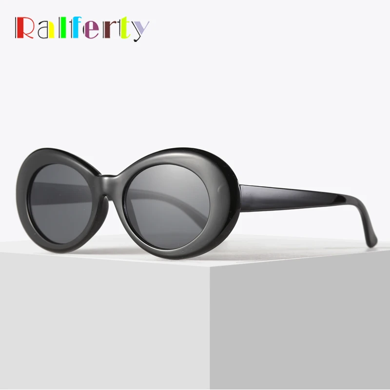 Ralferty ретро овальные солнцезащитные очки модные солнцезащитные очки для мужчин и женщин Винтажные белые UV400 Солнцезащитные очки женские мужские очки