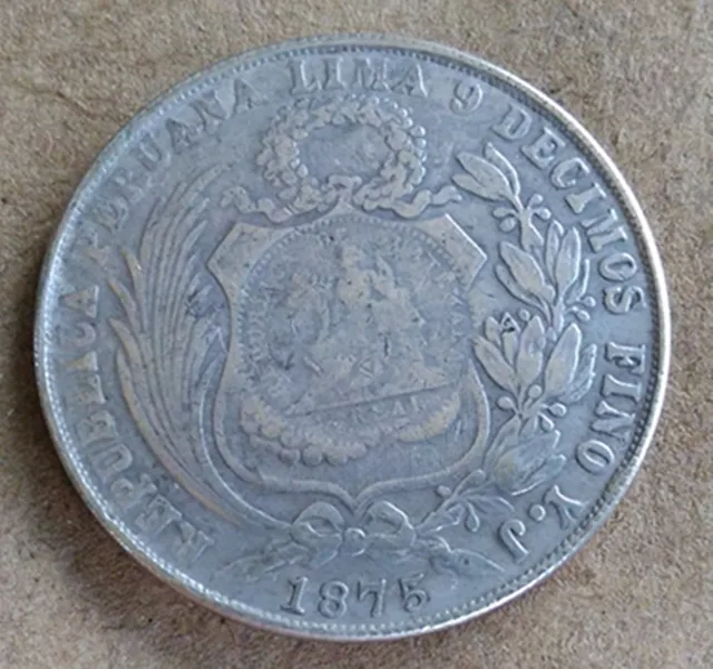 1875 Peru 1 Sol Copy Silver Coin In Non Currency Coins From Home 1875 Peru 1 Sol Copy Silver Coin
