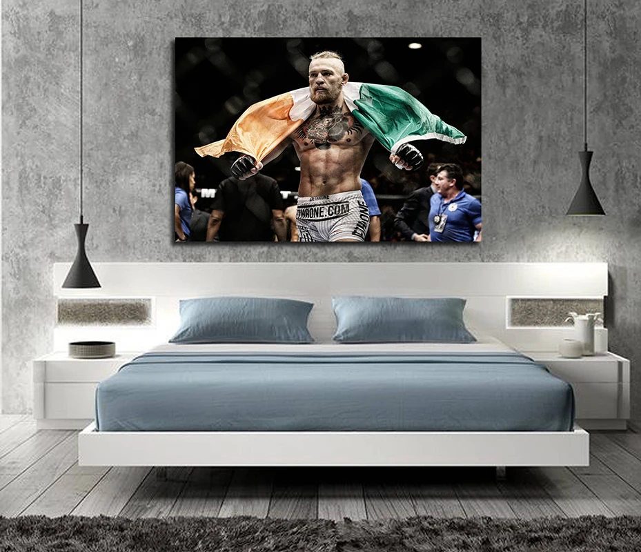 Конор Макгрегор ирландский ММА UFC Featherweight Чемпион плакаты Масляная картина на холсте Живопись - Цвет: 24