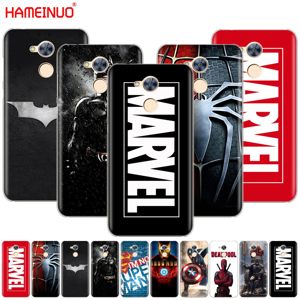 

HAMEINUO MARVEL spiderman iron man super bat Cover phone Case for Huawei Honor 10 V10 4A 5A 6A 7A 6C 6X 7X 8 9 LITE