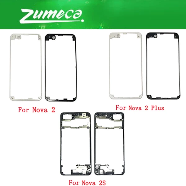 

For Huawei Nova 2 PIC-AL00 Nova 2 Plus Nova2+ BAC-AL00 Nova 2S HWI-AL00 Front Frame Housing Bezel Housing Chassis Plate