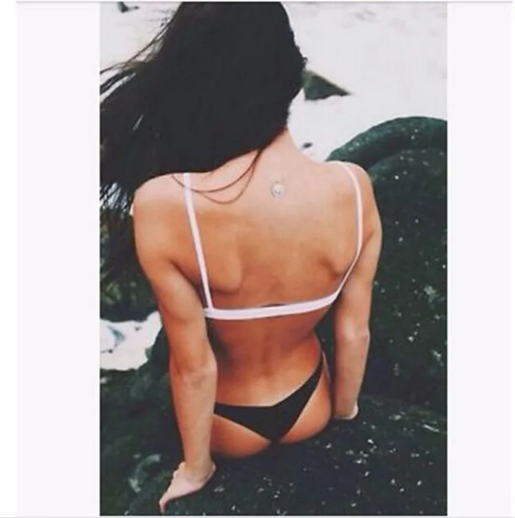 Sexy Tanga Bikinis Bottom Women Brazilian Swimwear White Black Swimsuit Bikini Panties Cheeky Thong Bikini Bottoms Swim Trunks plus size bikini sets