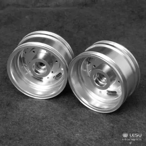 LESU Metal Front Unpowered Wheel Hub A for 1//14 RC Tamiya Model Tractor Truck