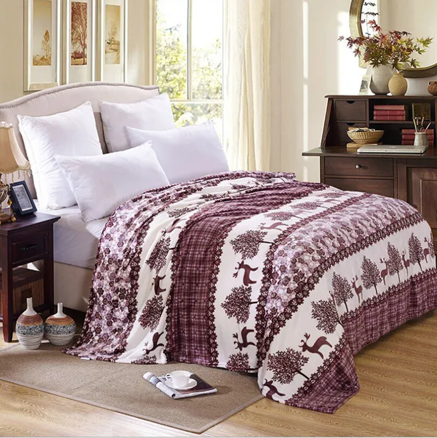 Thick winter blanket coral fleece blankets warm flannel sheets blankets