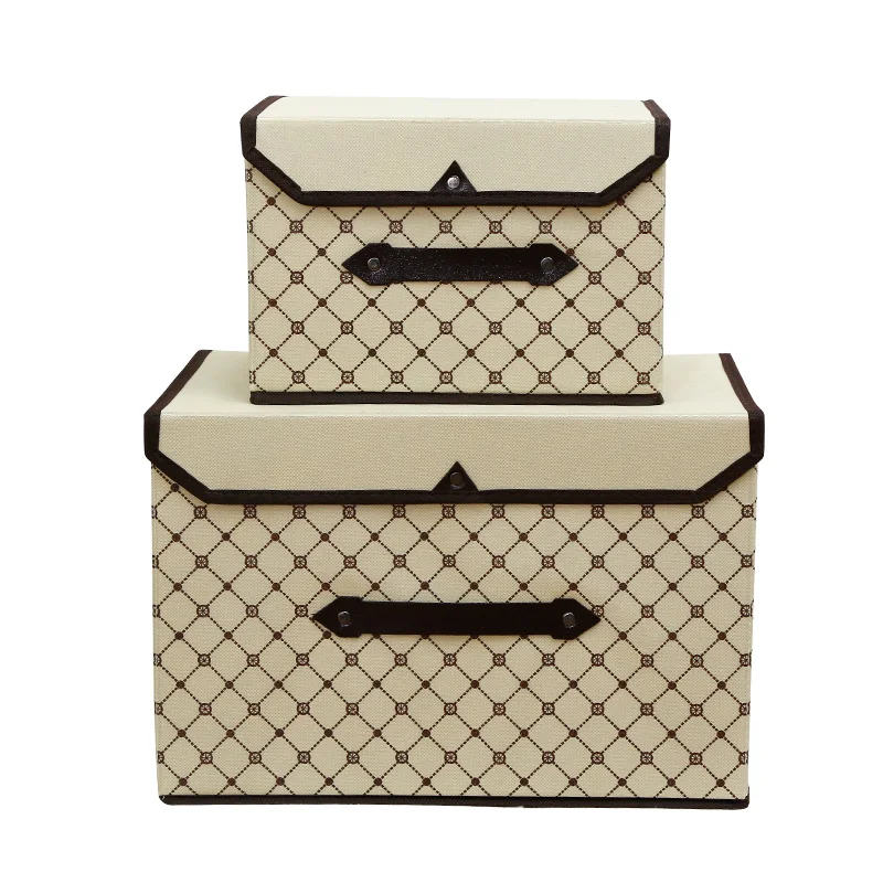 

new Foldable Non-woven fabric storage box clothes organizer underwear socks bra books toys storage bins Cosmetics case 2 size