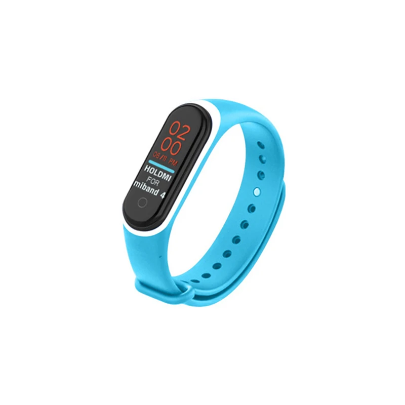 Multi Color Soft Silicone Smart Bracelet Strap for Mi Band 4 Strap Wristband Replacement Accessories for Xiaomi - Цвет: J