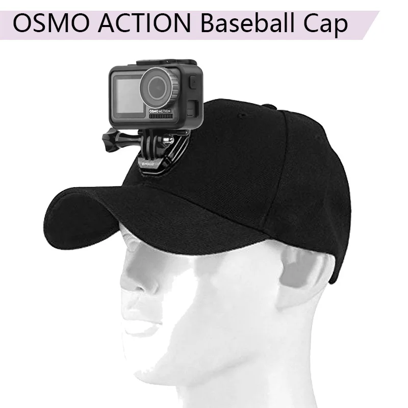 

Comfortable Outdoor Sun Hat for DJI Osmo Action Baseball Cap Sunshade Hat Buckle Mount with Base Sports Camera Accessories