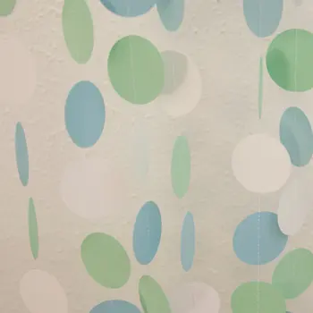 

Circle Garland, Baby Shower, First Birthday Party (One 10 Foot Strand)