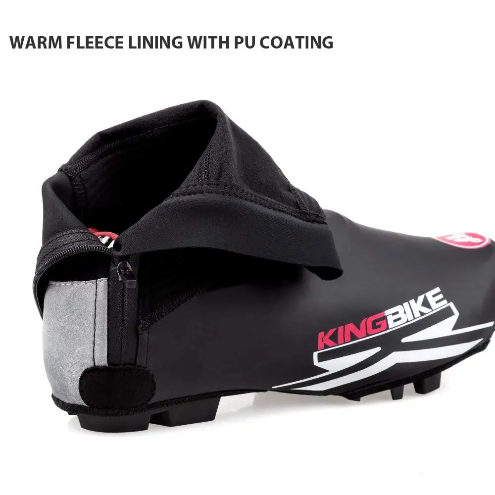 

KINGBIKE Bike Shoes Cover Unisex Reflective MTB Road Cycling Bicycle Overshoes Waterproof Windproof Winter Warm Bike Shoe Cover