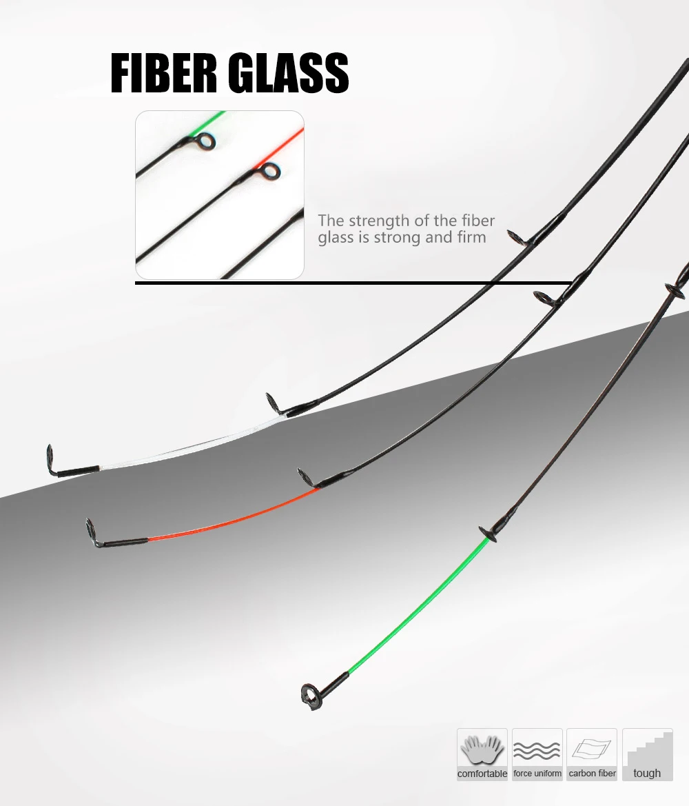 FTK стекловолокно верхний наконечник M/L/H 50-120 г Фидер карповая Удочка верхний наконечник рыболовные принадлежности рыболовные снасти