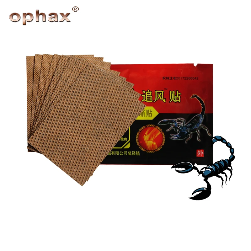 

OPHAX 48pcs/6bags Medical Orthopedic Plasters Scorpion Venom Extract Pain Patch Relief For Joint Muscular Neck Back Arthritis