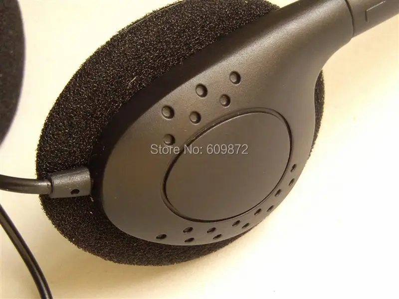Low Cost On Ear Headphones 3.5MM plug , l.2M stereo cord for hospital, trains , buses headsets
