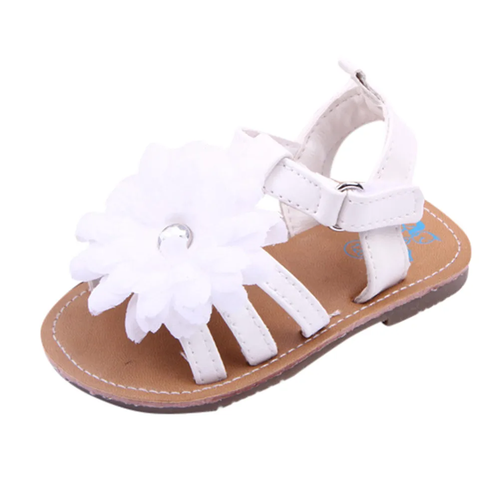 

Floral Solid Color Hollow Sandals Baby Girls Crib Anti-Slip Rubber Sole Summer Sandals Beach Sole 2020 Fashion Shoes #811