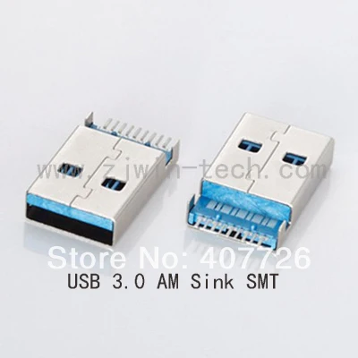 5 шт. USB 3,0 A Тип Штекерный разъем высокоскоростной передачи данных USB 3,0 разъем для зарядки пайки