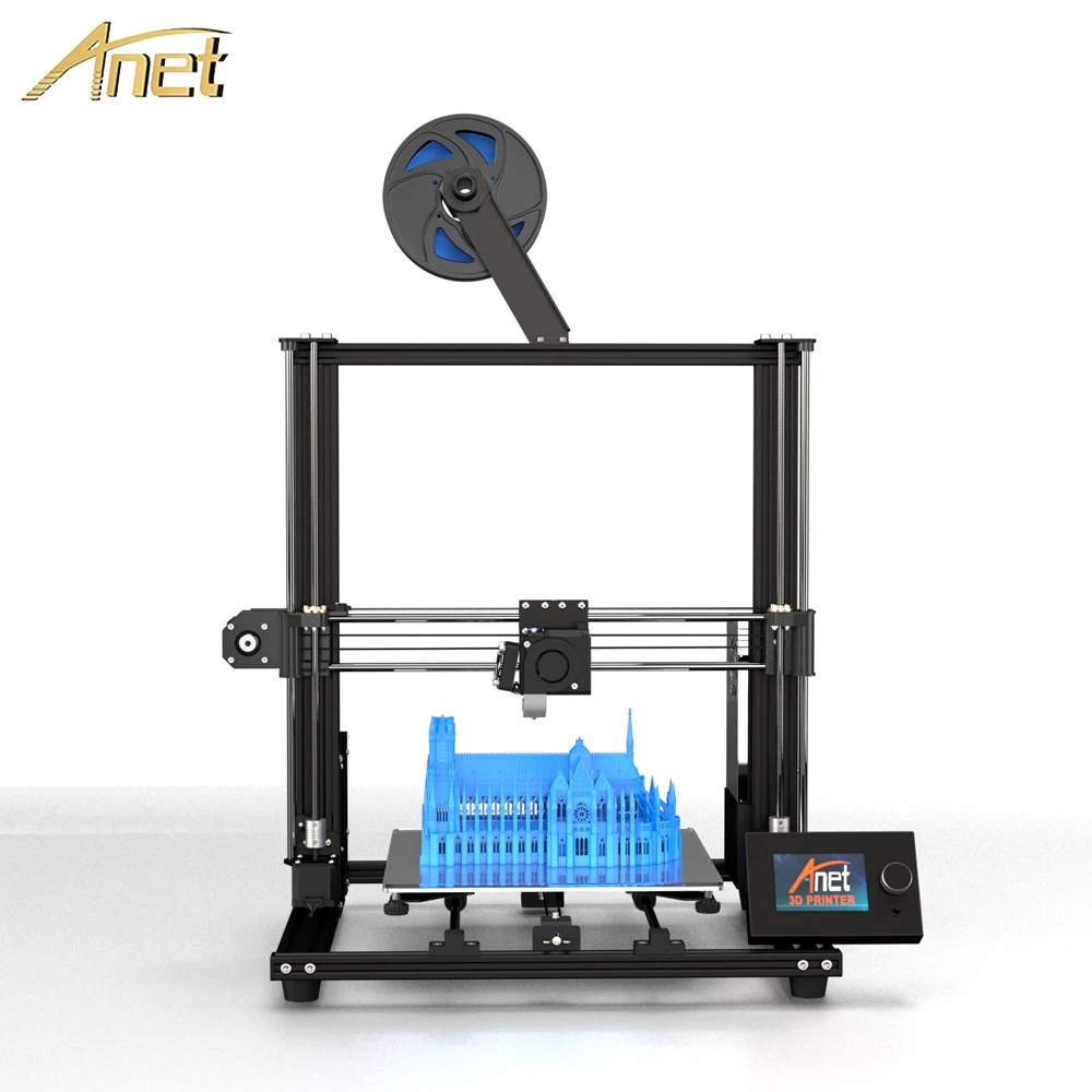 2019 Anet A8 زائد نسخة مطورة DIY 3D طابعة عالية الدقة سطح مكتب معدني Impresora 3D طابعة 300x300x350 مللي متر PK Anet A8