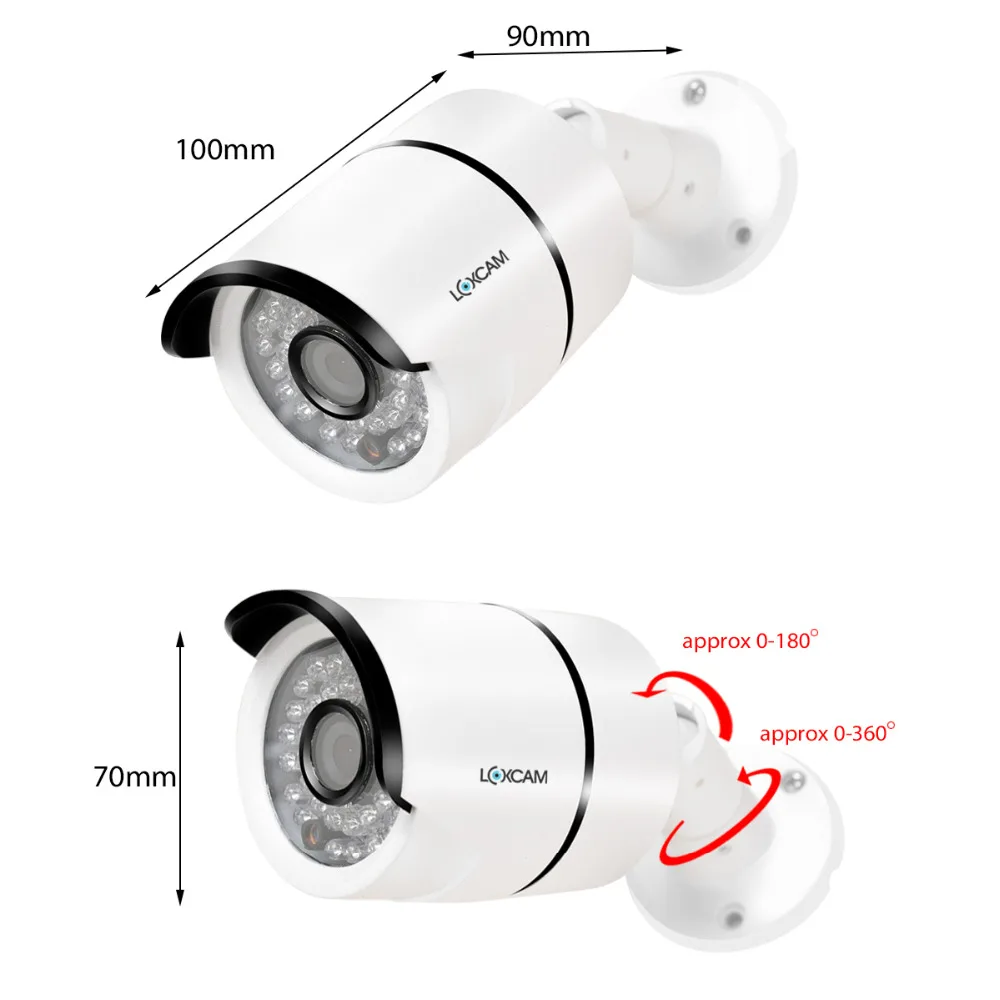 IP камера LOXCAM H.265 4 МП 48 В POE МП|Камеры видеонаблюдения| |