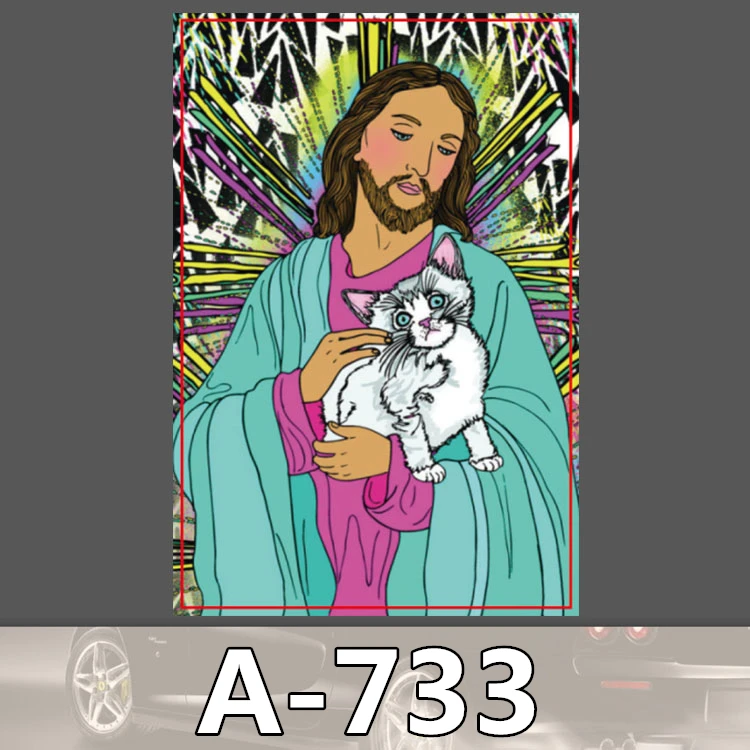 A 733 Jesus Waterproof Cool DIY Stickers For Laptop Luggage Fridge Skateboard Car Graffiti Cartoon Sticker