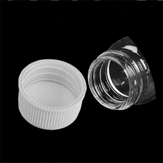 Glass Bottles With  Cap Transparent Clear mini small Empty Plastic Bottles Jars Cosmetic Containers