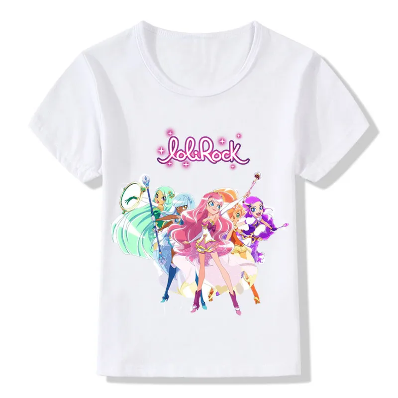 Детская забавная футболка LoliRock Magical Girl для мальчиков и девочек Отличные топы с
