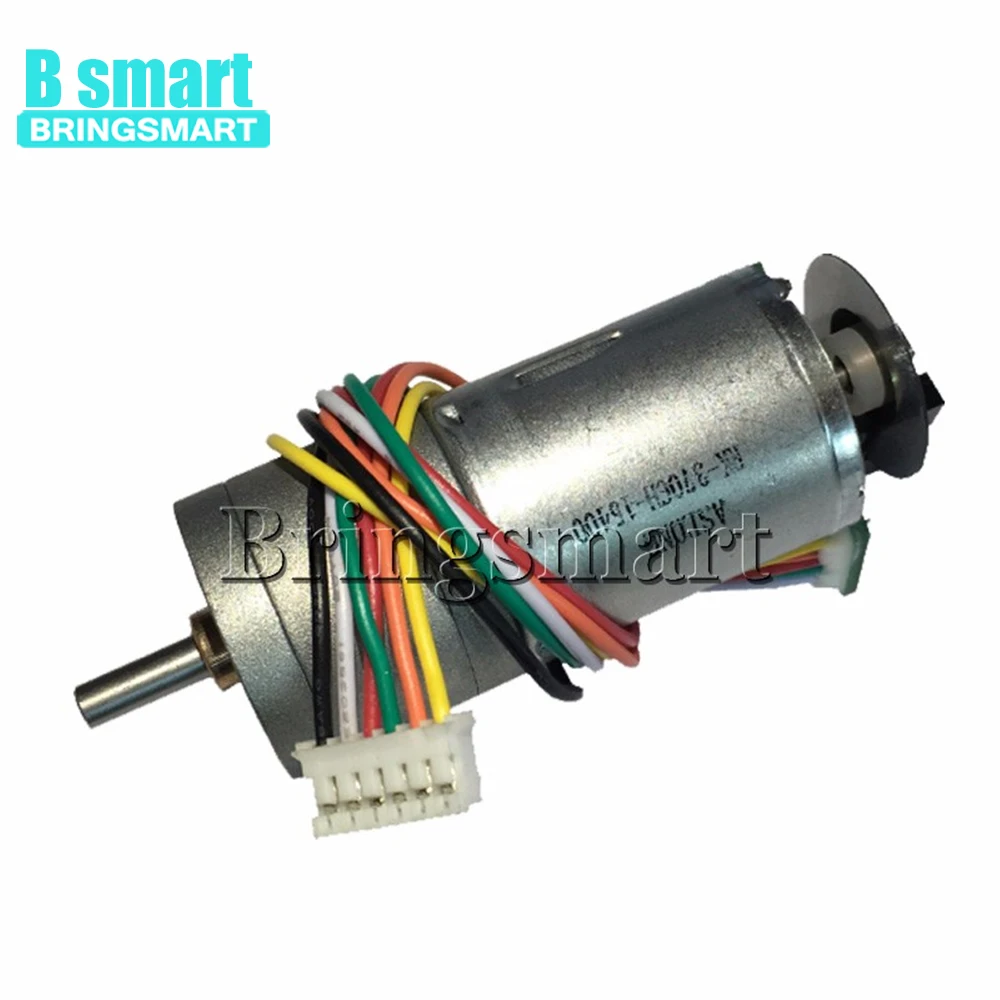 

Bringsmart Low Noise Encoder Motor 12V Speed Control GA25-371G DC Gearbox Motor Optical Electric Motor Encoding disc For DIY Toy