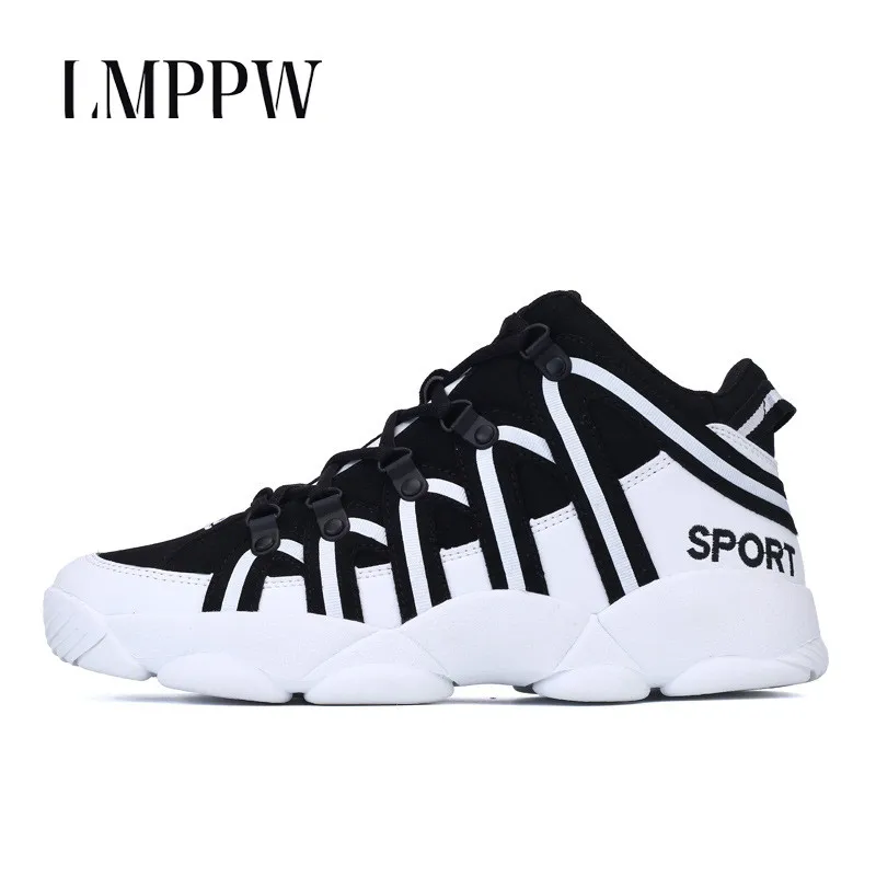 

New Fashion Men Chunky Sneakers Lace Up Sport Running Shoes Breathable Soft Leather Casual Shoes for Men Sneakers Outdoor Loafer