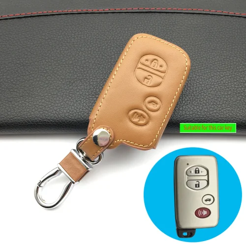 4 кнопочный ключ автомобиля чехол для Toyota Land Cruiser Prado 150 Avensis Prius Crown для Subaru Forester XV Fob защитный чехол - Название цвета: brown