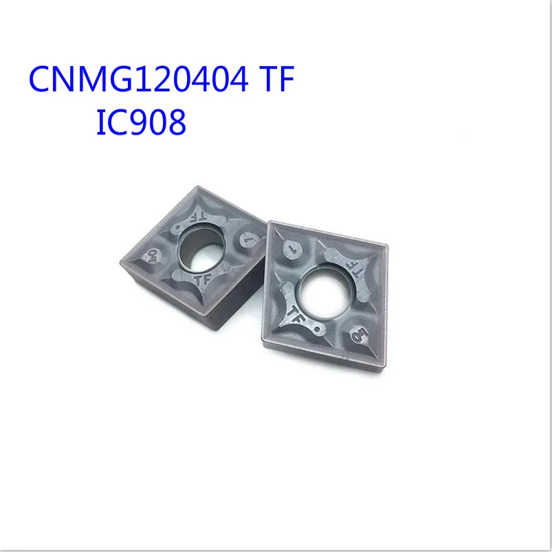 10 шт. CNMG120404 TF IC908 покрытием Вольфрам карбидная токарная вставка для ЧПУ Exnternal токарный резец инструмент
