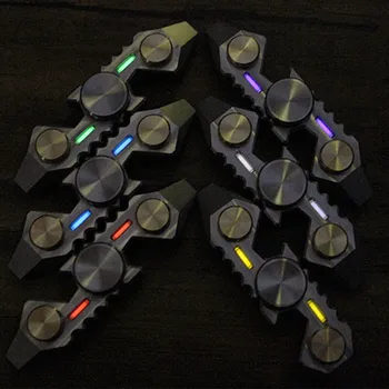 

EDC Titanium Alloy Fingertip Gyro Spinner Anti Stress Relief Corkscrew Crowbar Tools Tritium Tube Version EDC Multi Tools