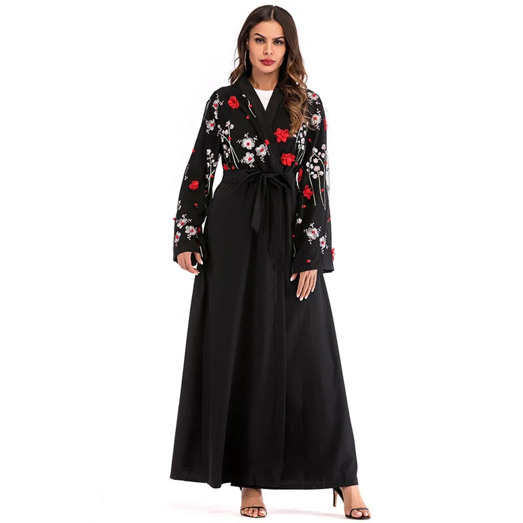 Qatar Caftan молитвенная одежда Tesettur Elbise женские этнические халаты abaya исламский мусульманский стиль; Ближний Восток Бандажное платье макси KaftanY56