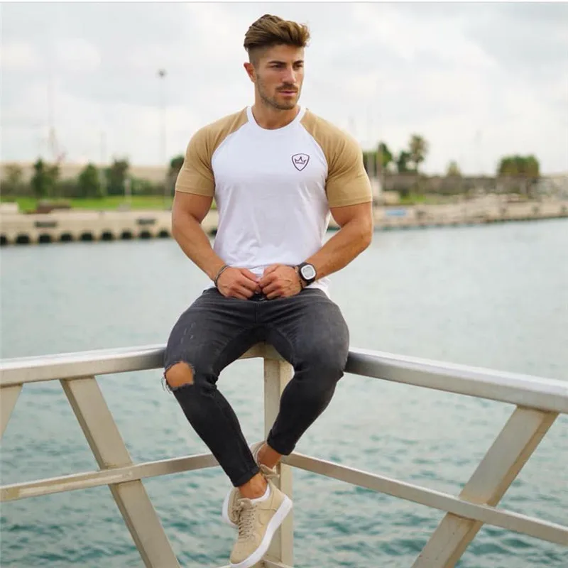 Mens Summer gyms Fitness T-shirt-11 (1)