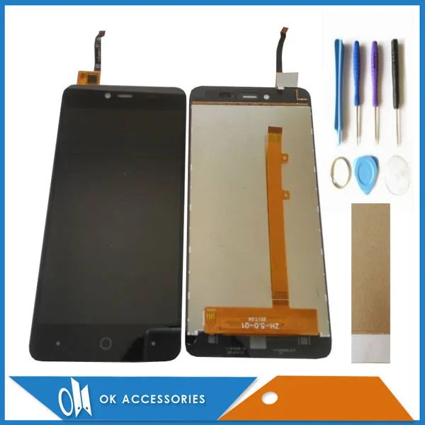 

For Highscreen Easy Power LCD Display+Touch Screen Digitizer Assembly High Quality Black Color With Tools Tape 1PC/Lot