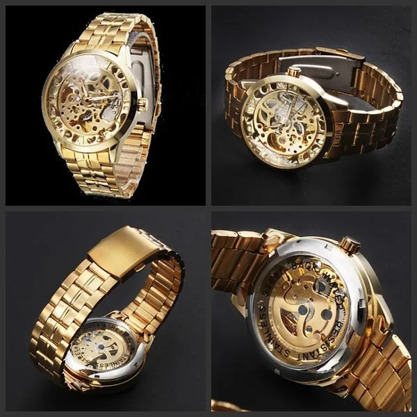 automático relógio mecânico esqueleto steampunk relógio masculino relogio masculino 2019
