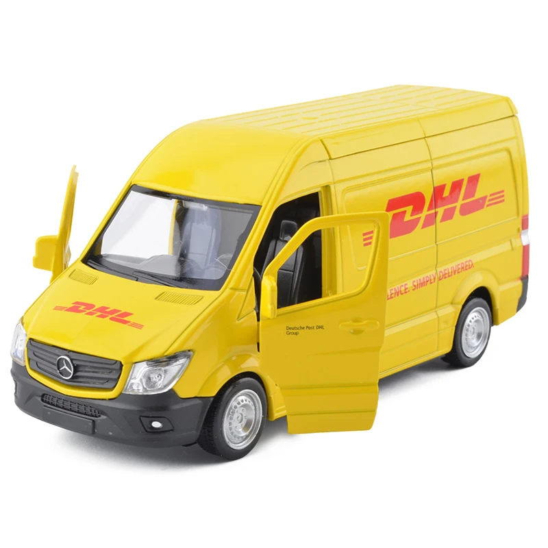 

Truck 1/36 Simulation Toy Vehicles Metal Alloy Mini Car Model For Benz Sprinter DHL Express & Ambulance Car Model Toy Collection