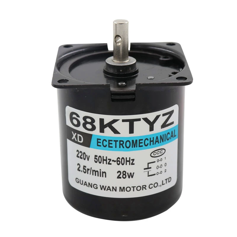 

Miniature 28W permanent magnet synchronous AC motor slow reversing motor 220V gear motor