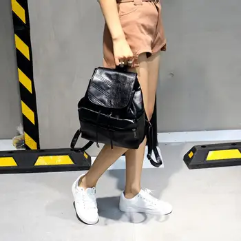 

MOLAVE Backpacks high quality leather Girls Drawstring School Girls Top-Handle Backpacks Fashion backpack women mar27