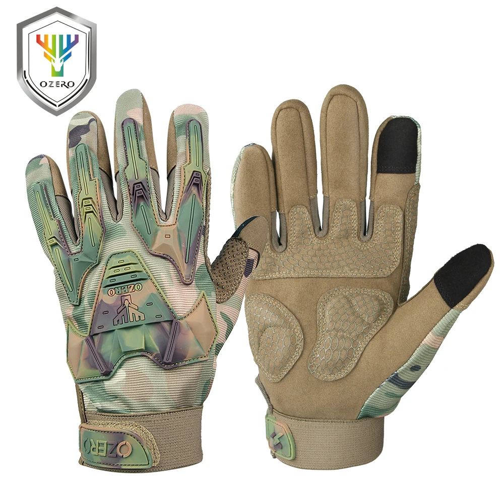 

OZERO Mechanic Motorcycle Gloves Dirt Bike Glove with Impact Protective Big Gel Back and Hyflex Touch screen Fingertips Gloves