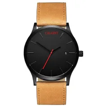 2017 Top Marques De Luxe Hommes Montres D’affaires de Loisirs Montres À Quartz En Cuir Bretelles Sports de Plein Air Montres Relogio Masculino