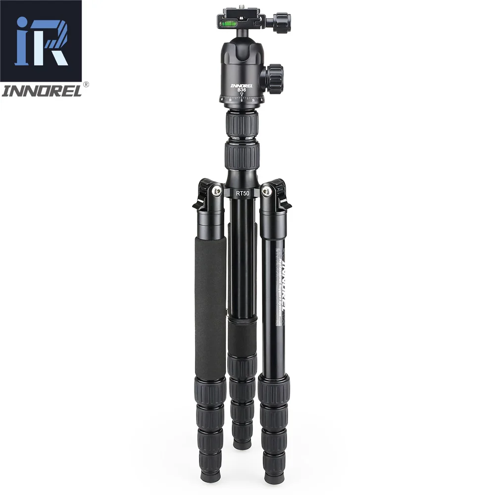 RT50 Professional Photographic Travel Compact Aluminum Tripod Monopod tripe Panoramic Ball Head for