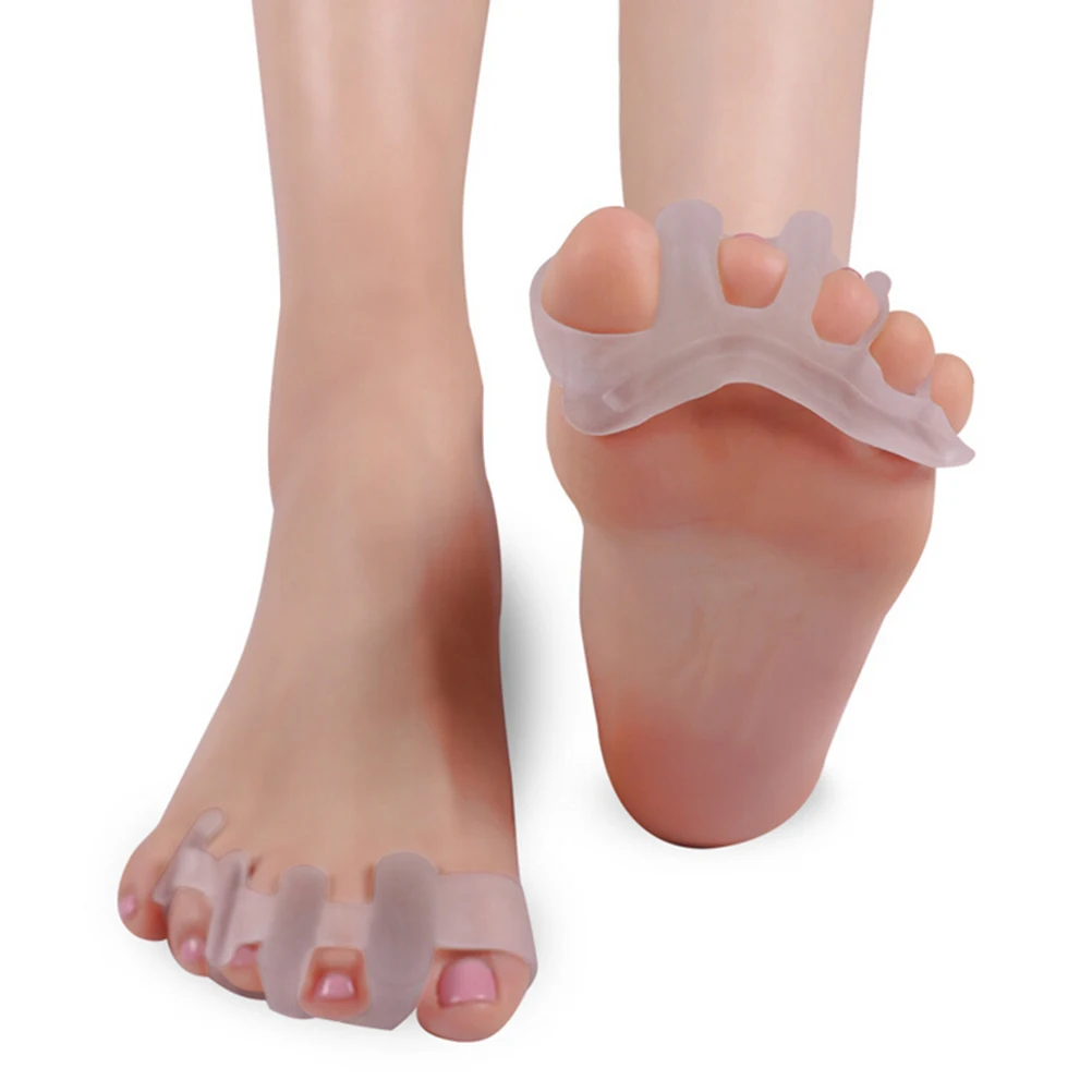 1Pair Toes Orthotics Hammer Silicone Toe Separators Feet Gel Toe