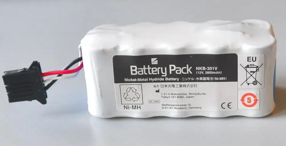 

2800mAh New Defibrillator battery for Nihon Kohden TEC-5521C 5521E 5521K 5531K 5531C 5531E 7631K TEC-7621C TEC7721 NKB-301V