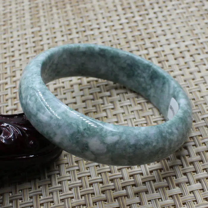 

3425 Certified Grade "A" Natural Green Jadeite Jade Gems Bracelet Bangle 57mm 10.20 40
