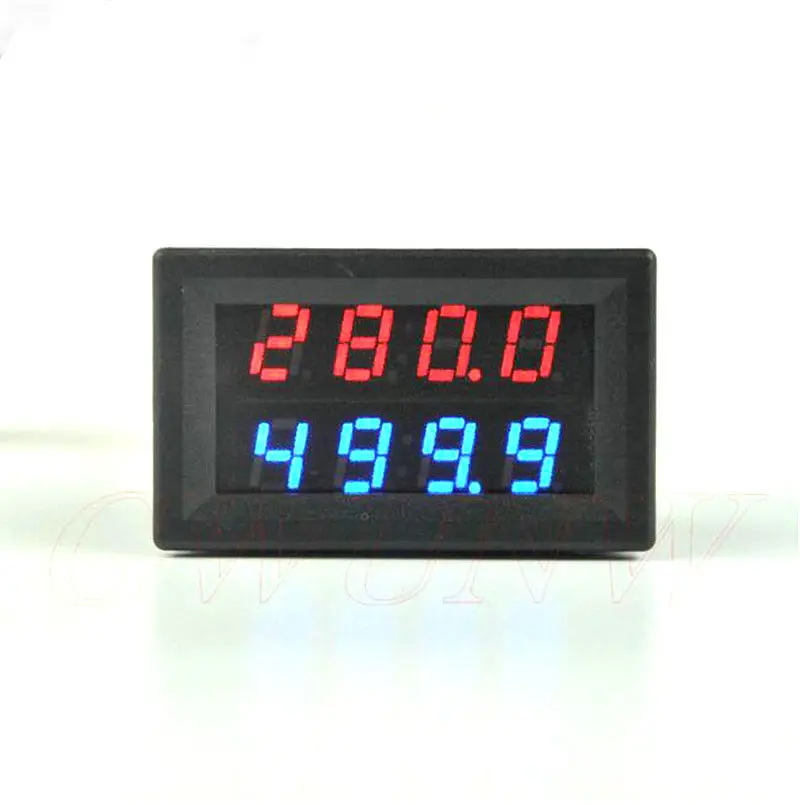 

DC Voltmeter Ammeter 4 Bit DC 500V 100A Voltage Current Indicator LED Dual Display Digital VOLT Amp Panel Meter High Precision