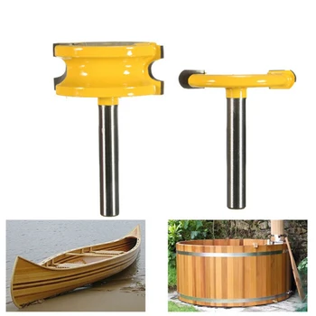

2 pcs 1/4" Shank 1/4" Diameter wood cutter woodworking bits wood milling cutter Flute and Bead Router Bit Set