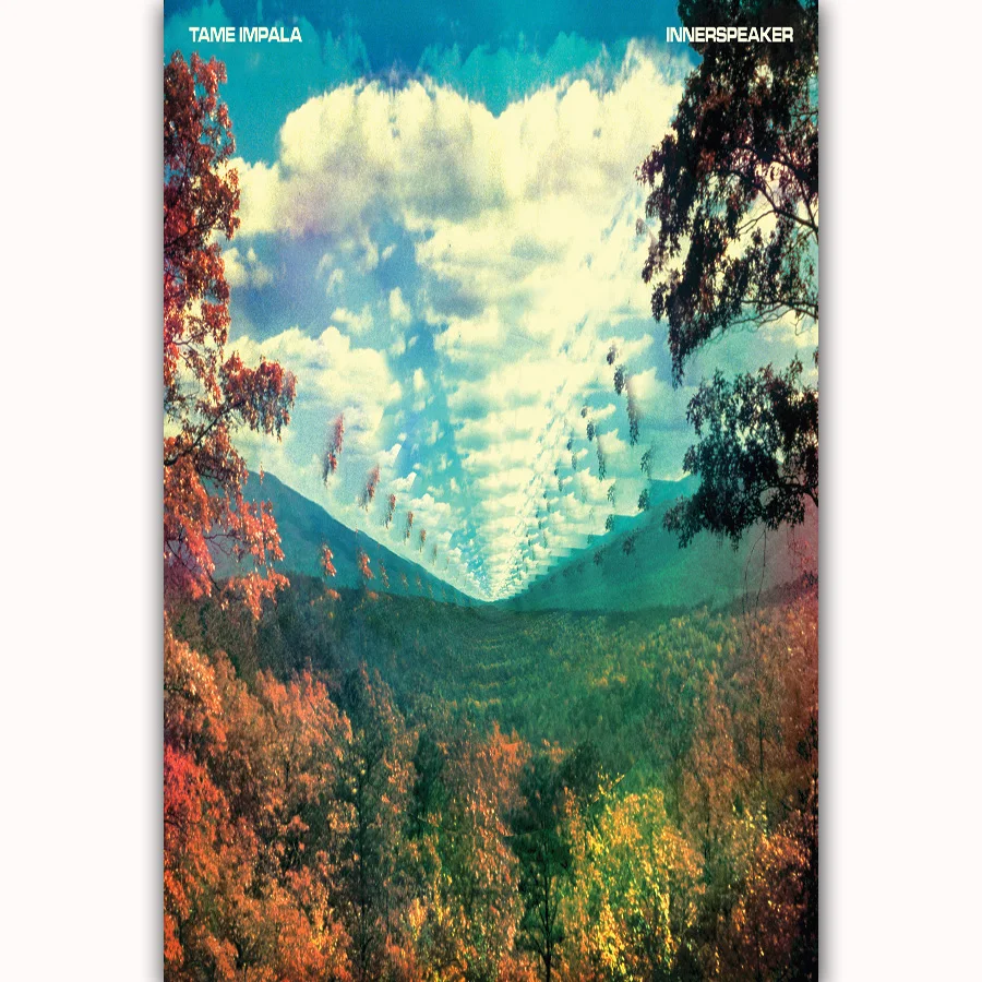 

MQ2409 Tame Impala Psychedelic Rock Innerspeaker Music Album Cover Hot Art Poster Top Silk Light Canvas Home Decor Wall Printing